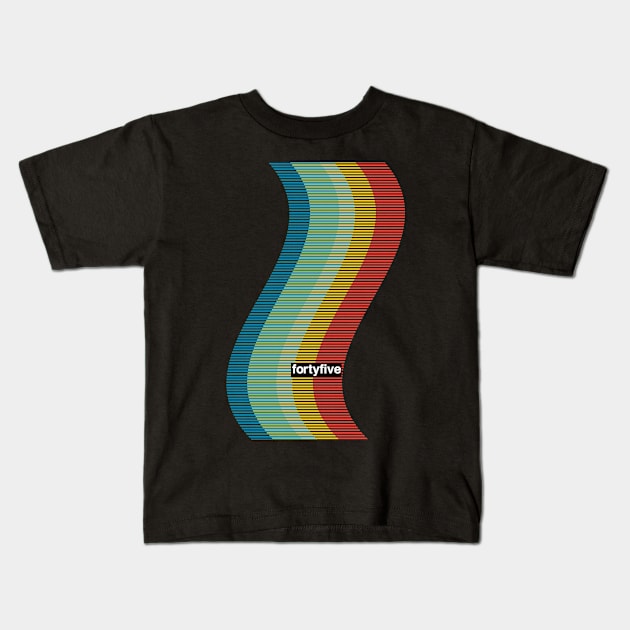 New Wave 45 Kids T-Shirt by modernistdesign